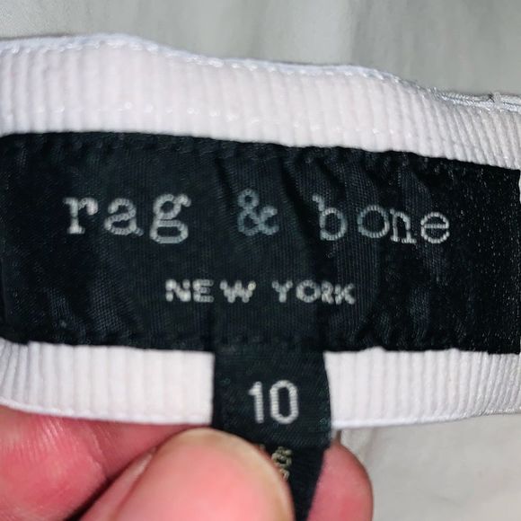 Rag & Bone White slim Fit Pants - Picture 8 of 9